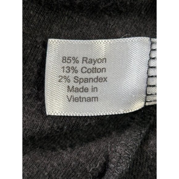 Lane Bryant Women's Short Sleeve Front Gathered Pullover Top in Black - Sz 22/24 - Picture 5 of 6